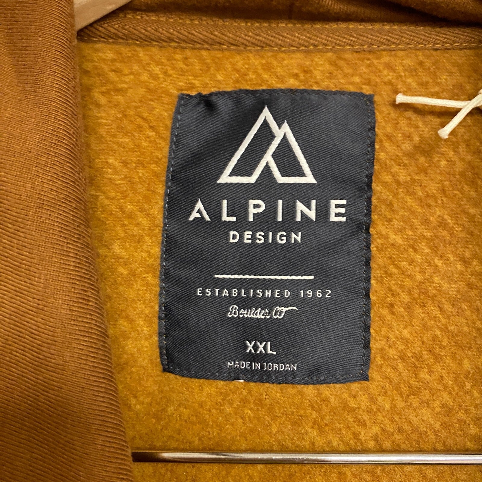 Alpine Design Men's AD M Wonderful Hoodie - Twill Gold/Workwear Brown ADM2302P