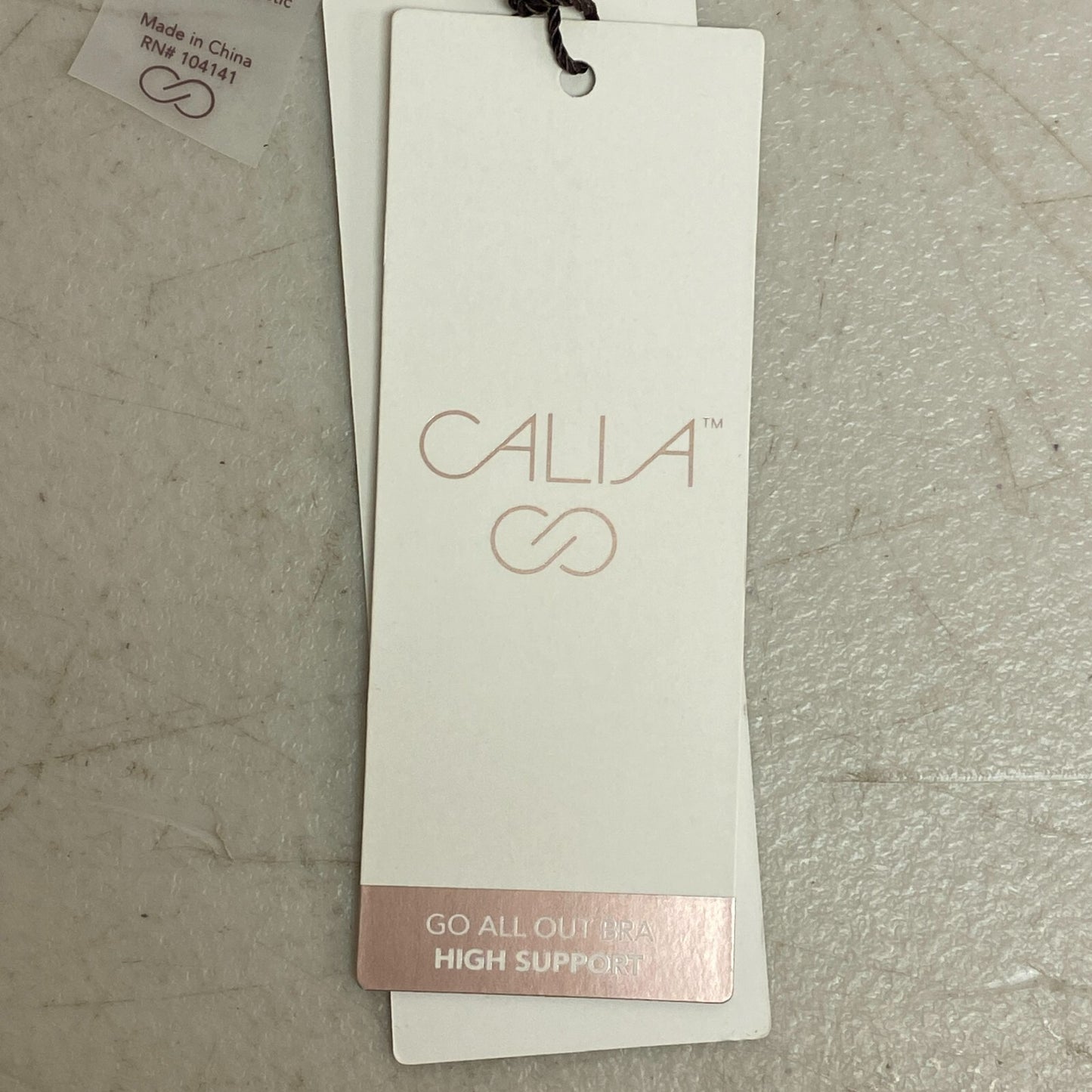 Calia Women High support Go All Out Zip Front Bra Pure White WAX17103EW