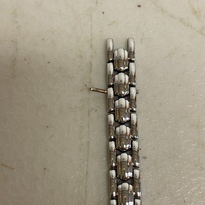 ARMITRON 75/3313SV Blue Dial Quartz Analog Women's Watch Sz. 7 1/4" New Battery