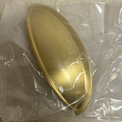 Signature Hardware 3" Barrus Brass Cup Pull - Satin Brass