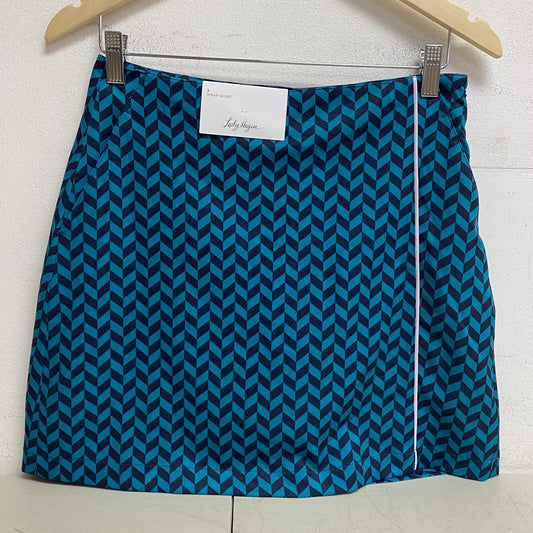 Lady Hagen Womenâs 17" Wrap Trendy Skort Herringbone Turquoise WGH37003 New