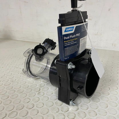 Camco 39062 Dual Flush Pro RV Holding Tank Rinser w  Gate Valve Reverse Flush