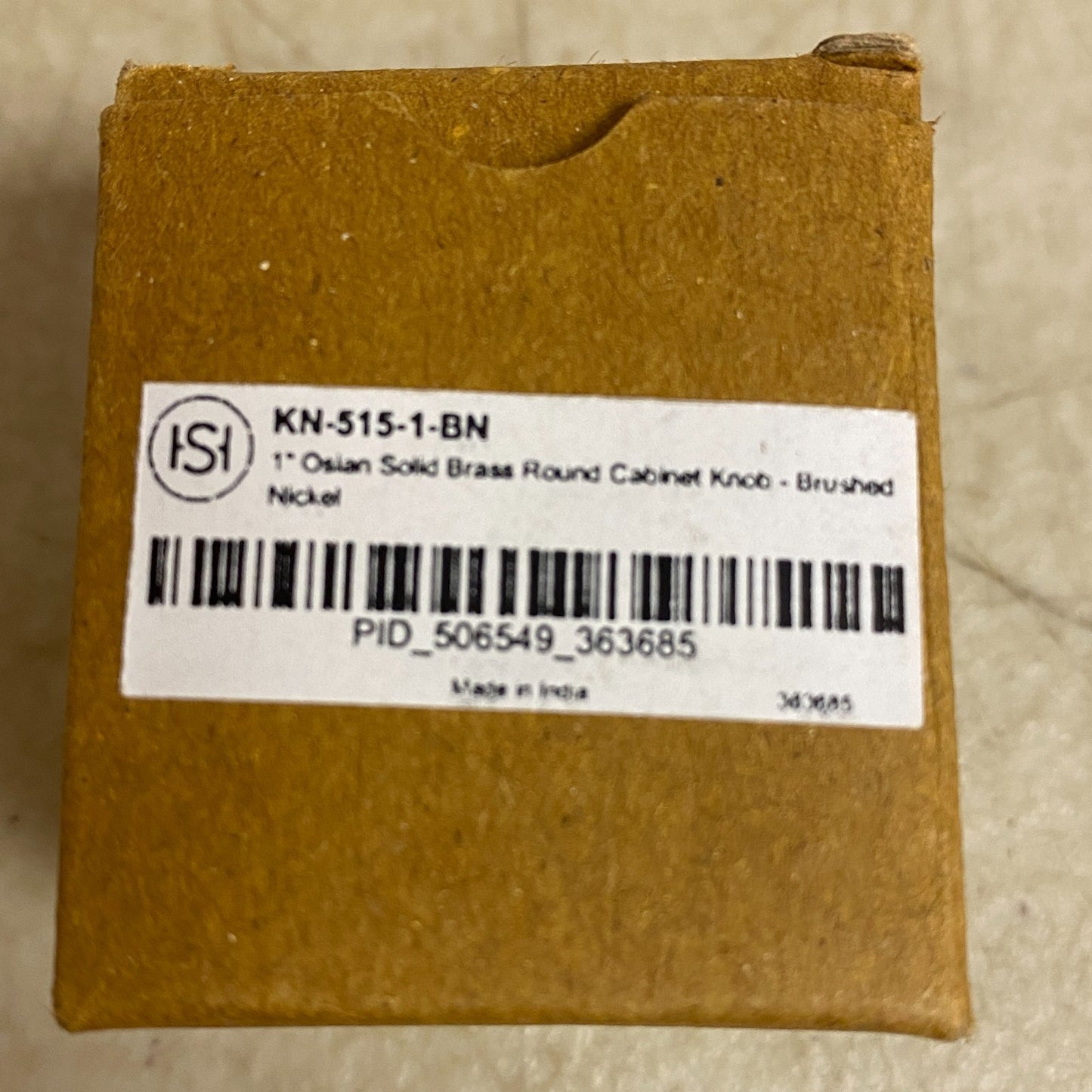 Signature Hardware 2 PACK Osian 1″ Solid Brass Round Cabinet Knob Brushed Nickel