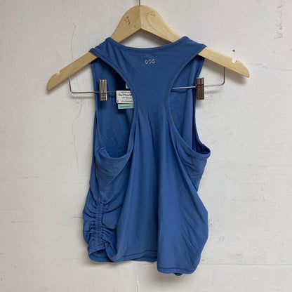 DSG Girls Performance Everyday Relaxed Fit Ruched Tank Basin Blue DAG13123 New