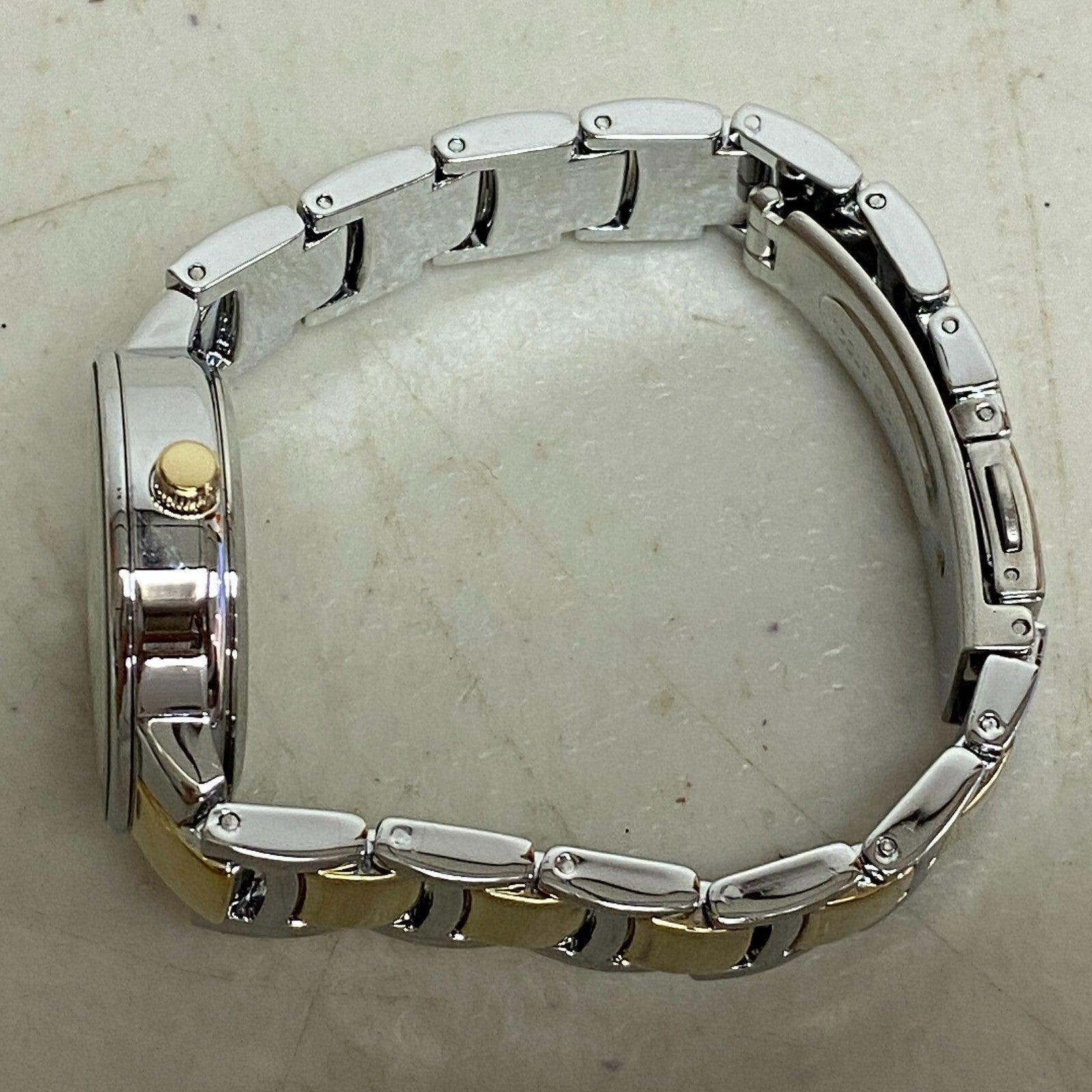 Armitron Women's 75/5594SVTT Diamond-Accented Two-Tone Bracelet Watch 75/5594TT