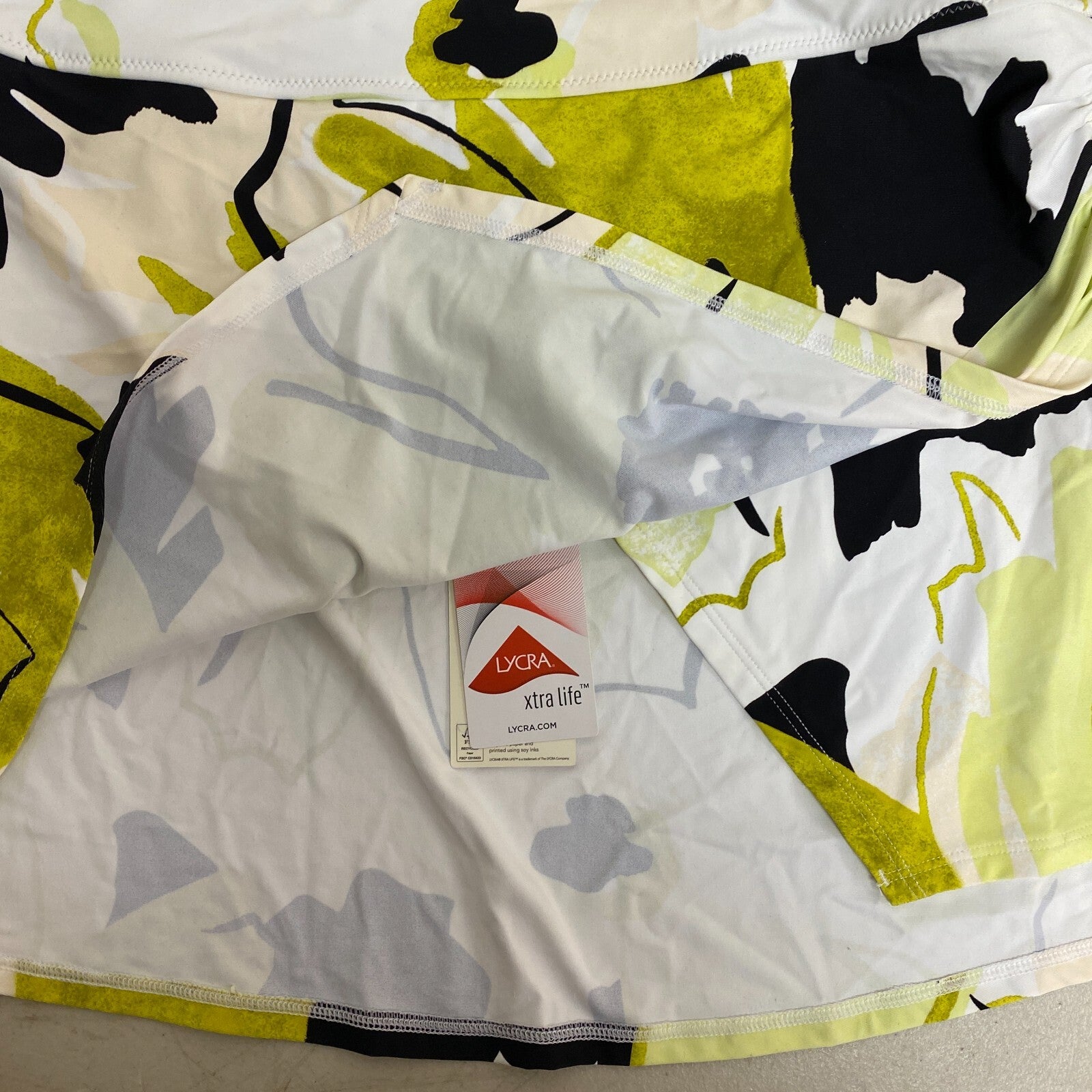 Calia Women's Swim Collection High Rise Floral Skirt Green Multi WSA22413PRT