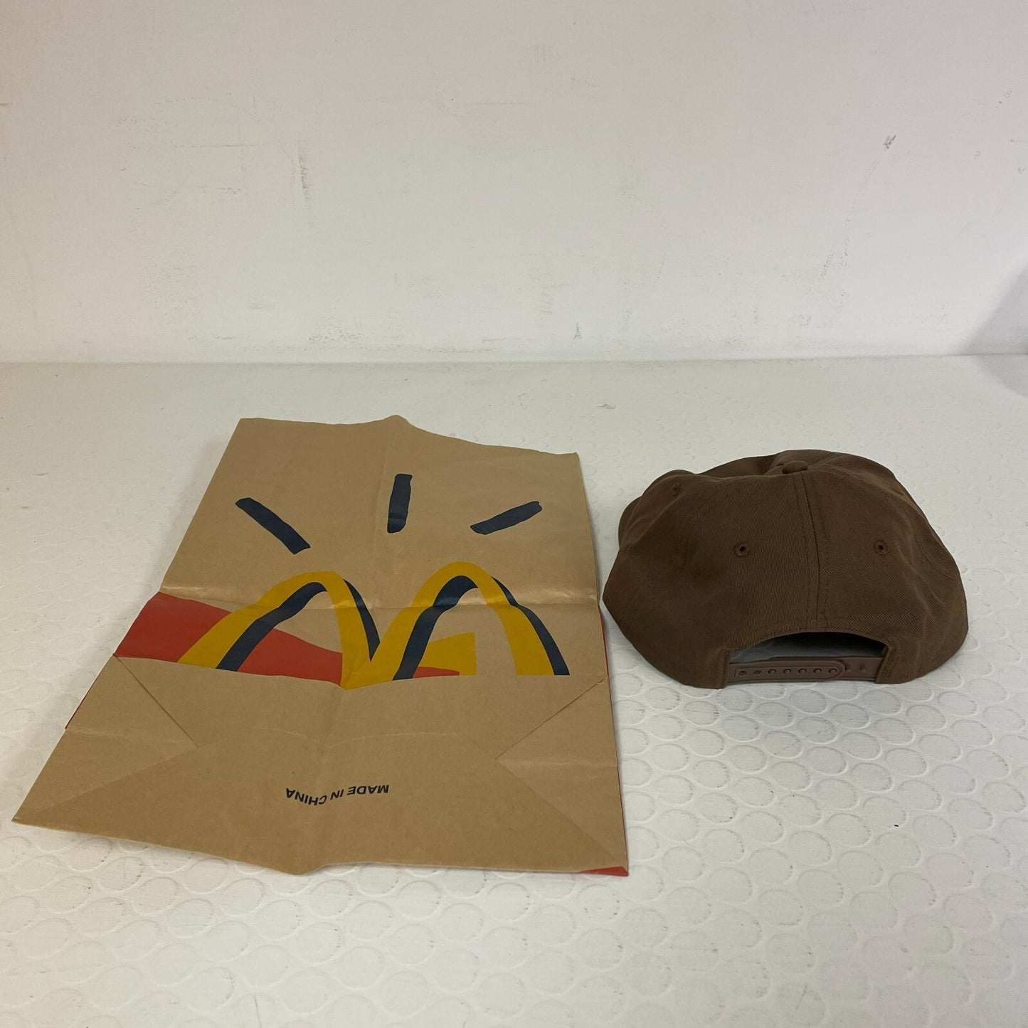 Travis Scott x McDonald's Cj Live From Utopia Hat W/Original Mcdonalds Bag