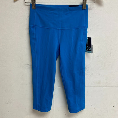 DSG Women's Momentum Performance Cropped Leggings Paradise Blue DAW12328