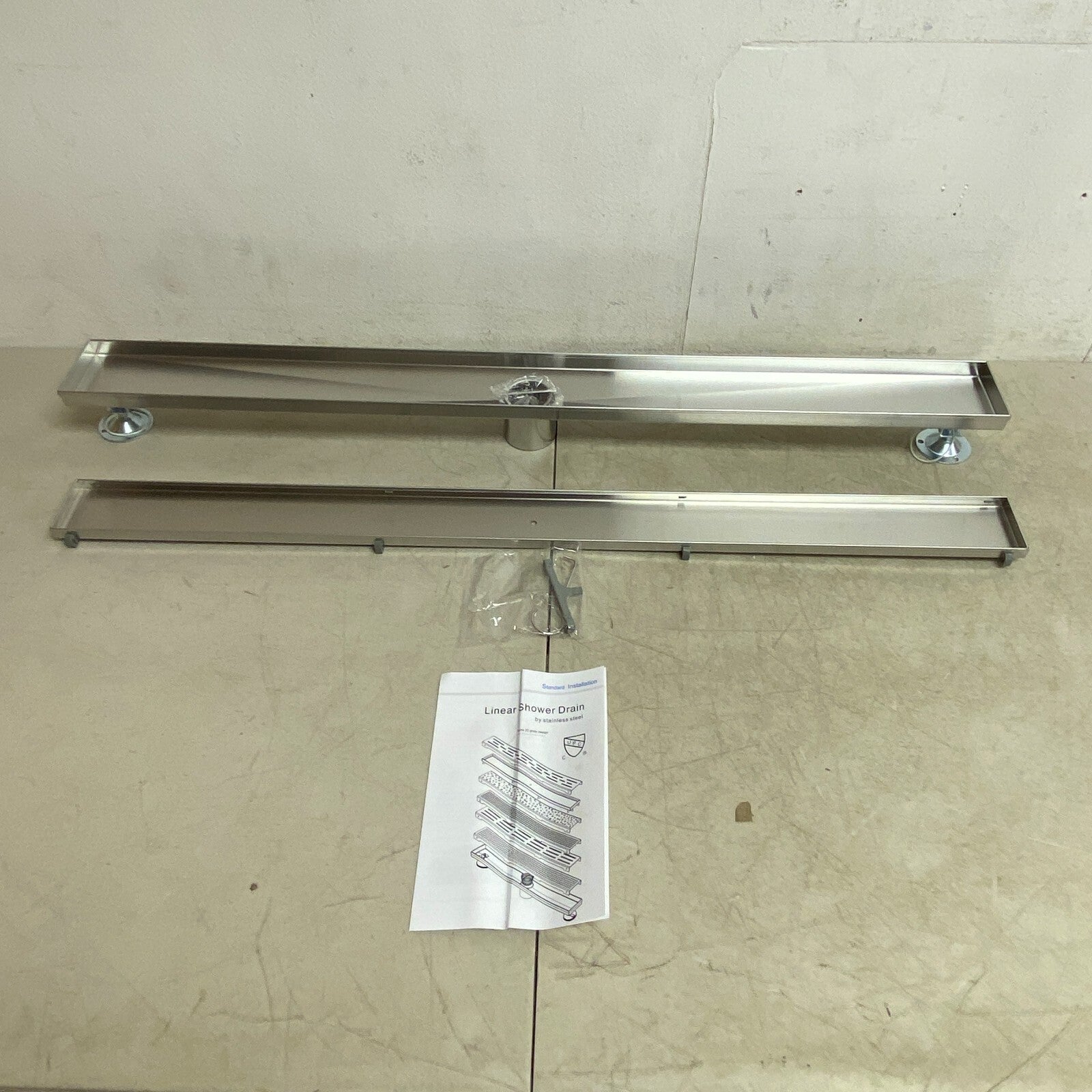 Signature Hardware 36" Cohen Linear Tile-In Shower Drain - Brushed Stainless SS