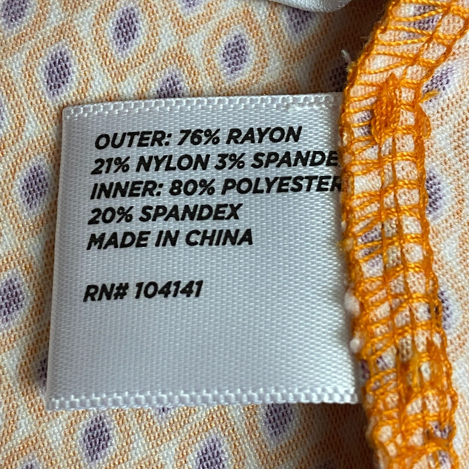 Calia Womens 17" Tummy Control Skort Navette Orange Solid WGH17430PS23