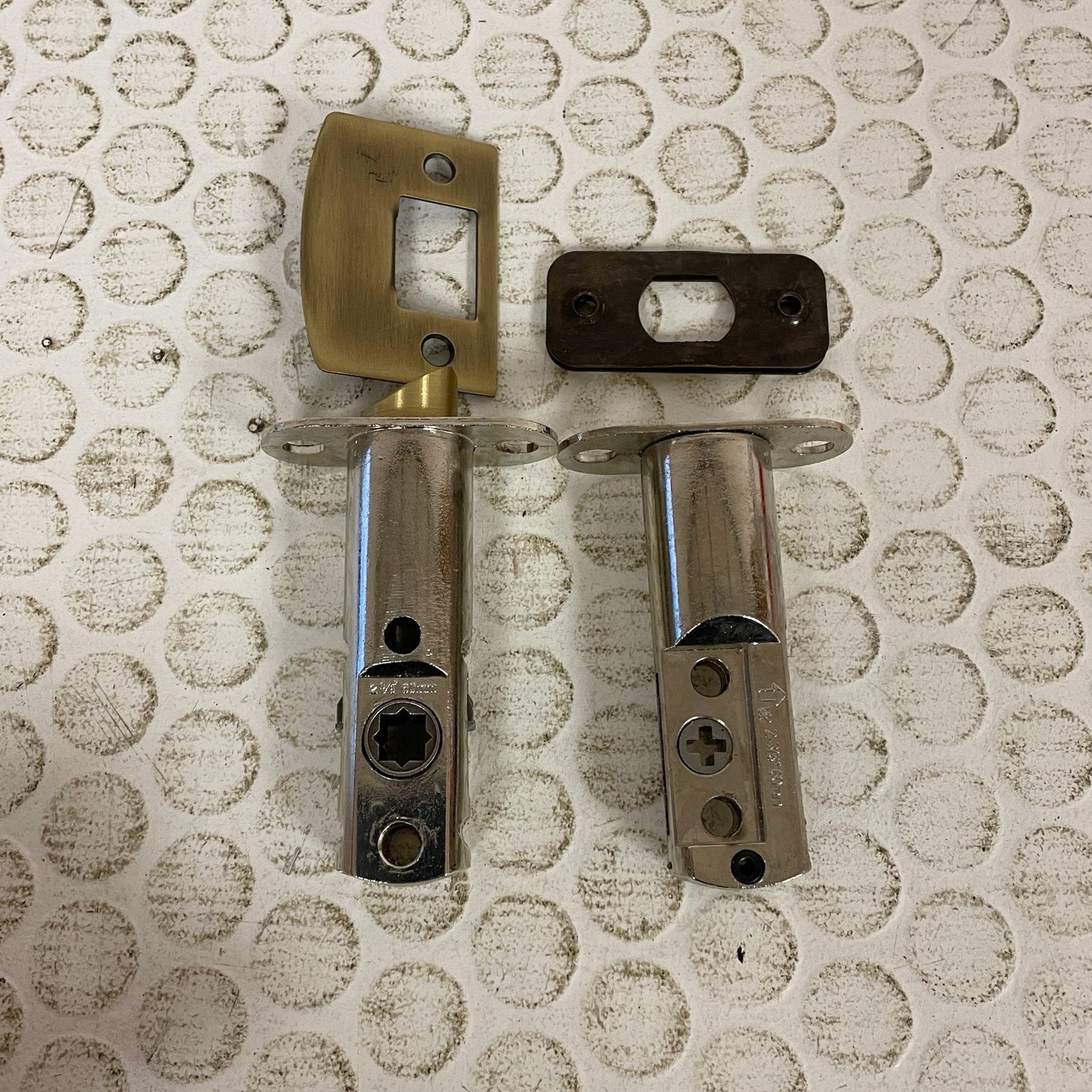 Signature Hardware Passage Lock 2-3/8" Antique Brass
