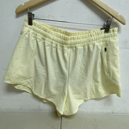 CALIA Women's Mid Rise Infinity Run Short Lemon Sorbet Solid WAX12336