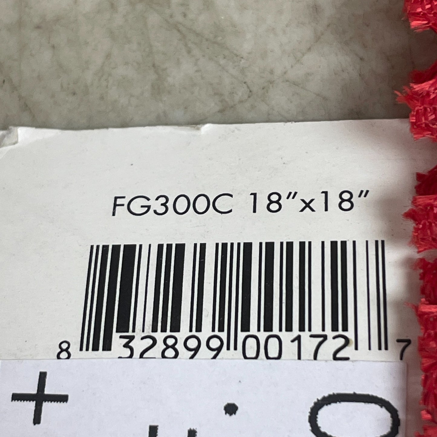 SafeTruck Red Jersey Safety Flag 18" x 18" FG300C with Heavy-Duty Grommets