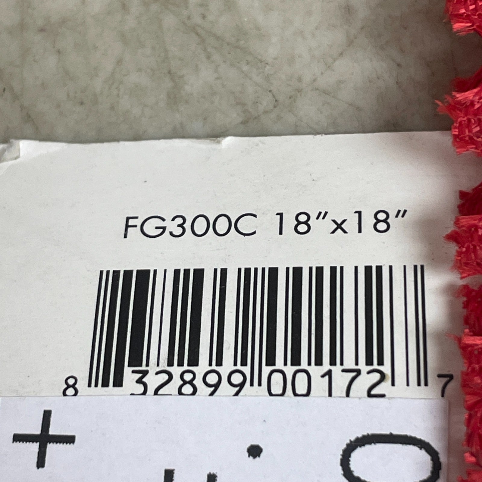 SafeTruck Red Jersey Safety Flag 18" x 18" FG300C with Heavy-Duty Grommets