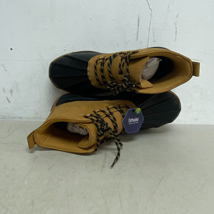 Alpine Mens Full grain leather Tan Gavin Duck Boot AD22MCW003-TAN