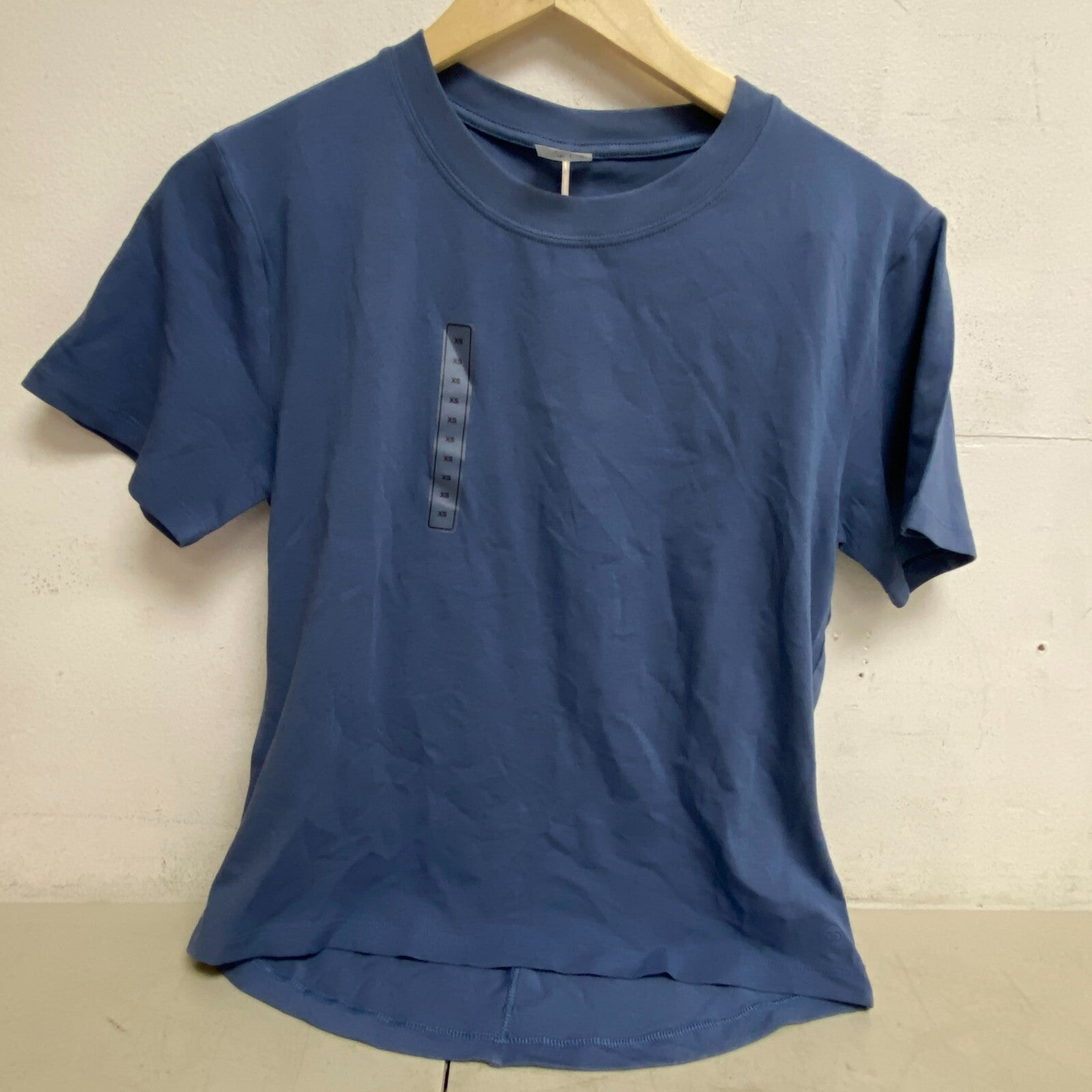 Calia Women Everday Relaxed Tee Blue Jean Short Sleeve Crew Neck WAX11251