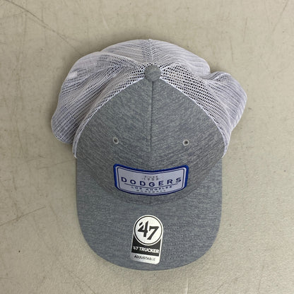 '47 Truckers Adjustable Los Angeles Dodgers Baseball Cap Gray/White Strap Hat OS