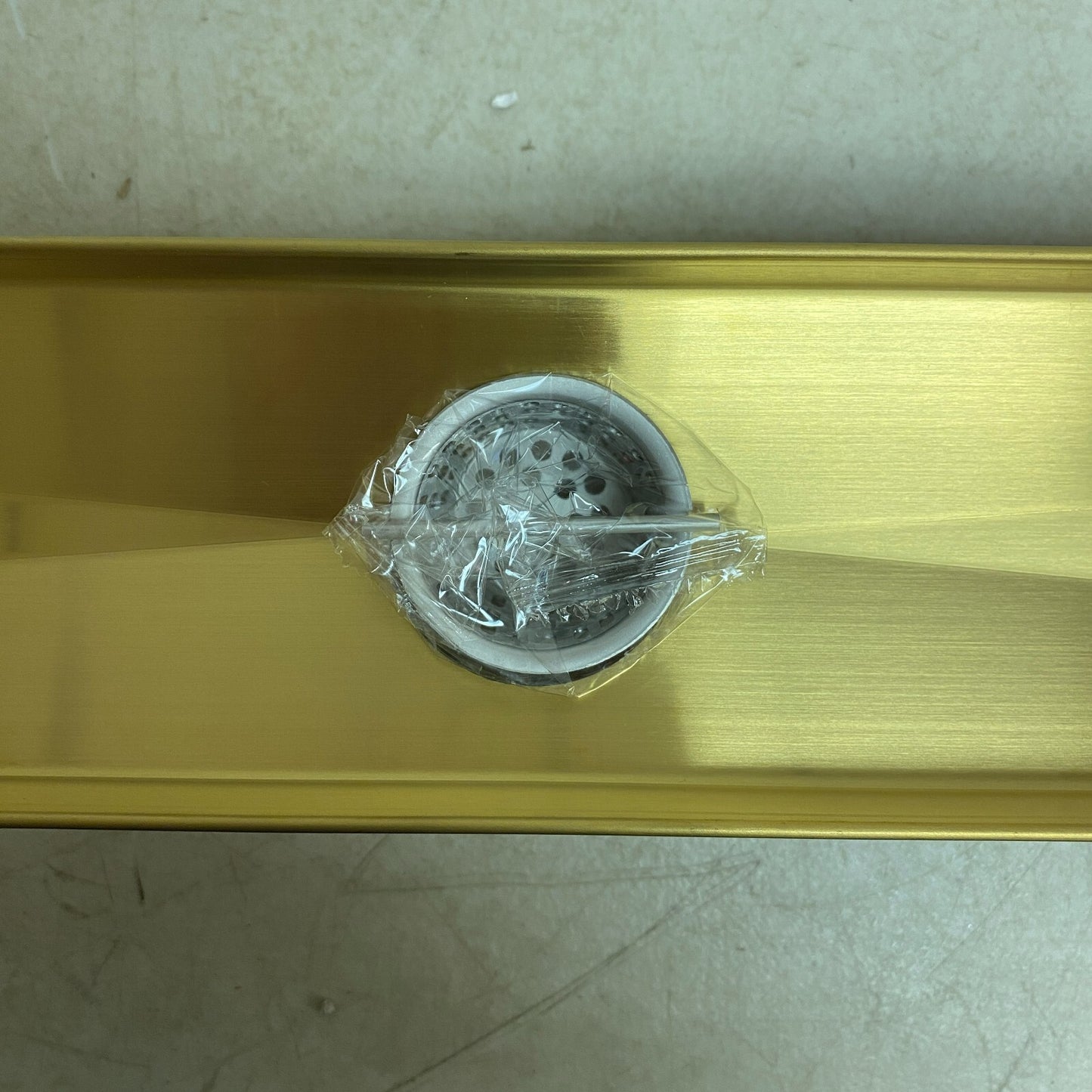 Signature Hardware 40" Cohen Linear Tile-in Shower Drain - Brushed Gold
