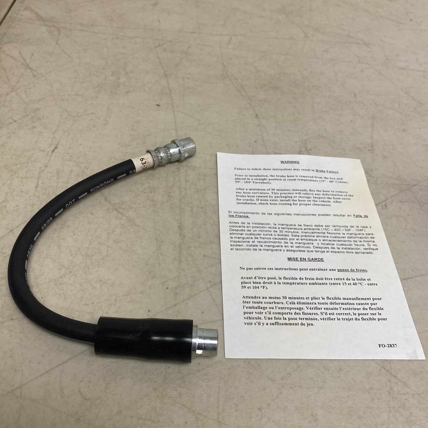 Carquest Premium Brake Hydraulic Hose Assembly BHA380451