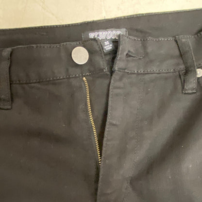 Elwood Men's Jeans Denim Slim Tapered Street Wear Black Size 32