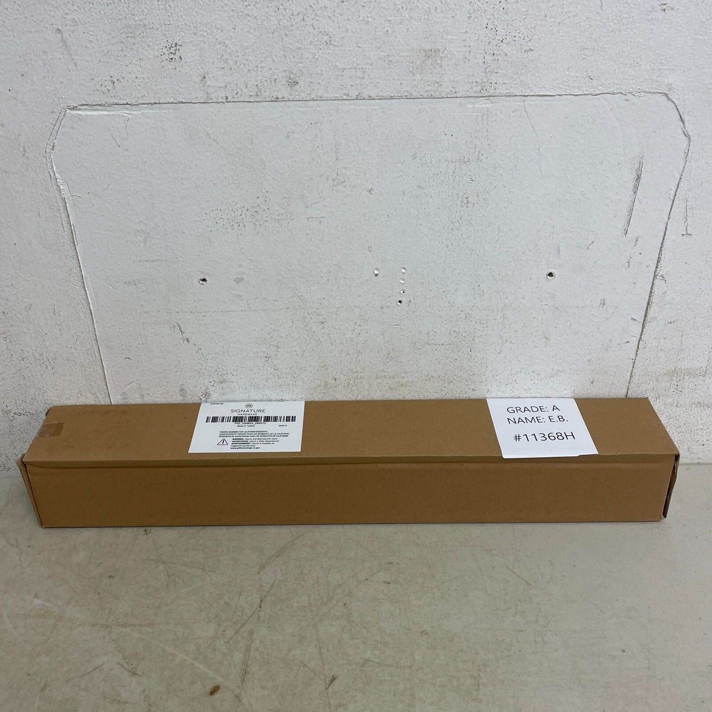 Signature Hardware 19" ORNATE EXTENDED SHOWER ARM WITH FLANGE-CHROME