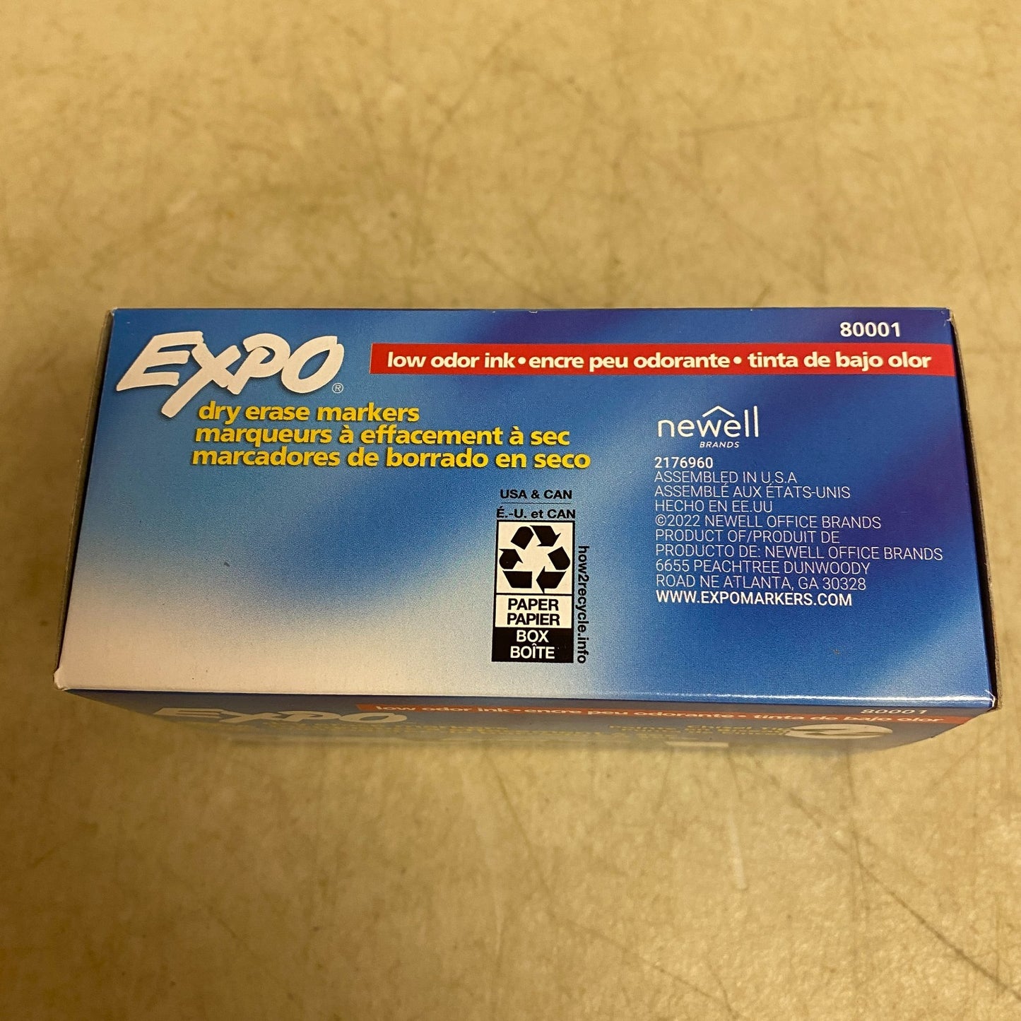 Expo Expo Low Odor Dry Erase Markers Chisel Tip Black 12 Pack 80001