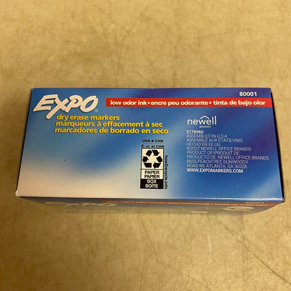 Expo Expo Low Odor Dry Erase Markers Chisel Tip Black 12 Pack 80001