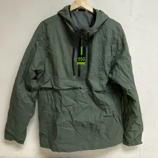 DSG Mens Woven Jacket Olive Clay Zip Solid DAM12602VC