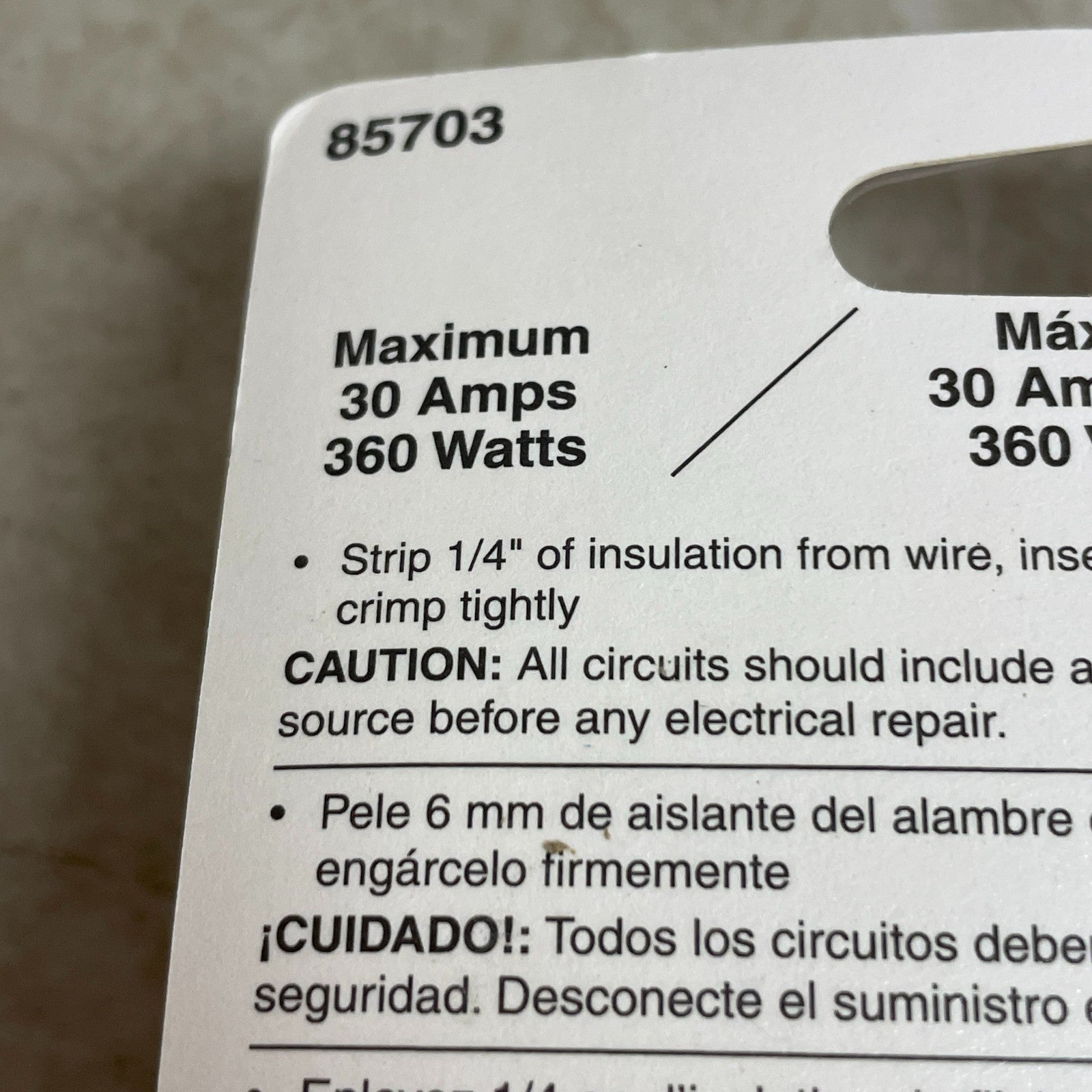 Dorman 10-Gauge White Primary Wire 8ft Automotive Stranded 2 Pack 85703