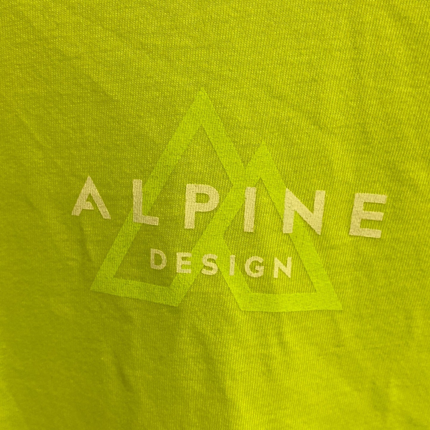 Alpine Design Men's SS Graphic Print T-Shirt Lime Green/Earth ADM22105 Brand New