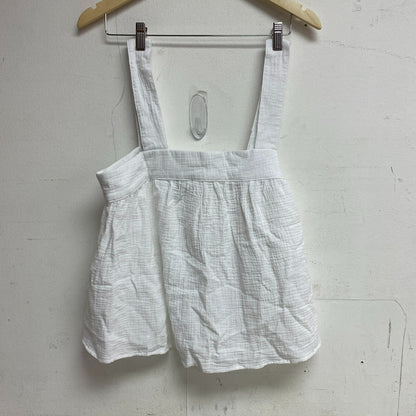 Joie White Gaze Boho Tank Top Button Back Thick Strap Casual Shirt Size Medium
