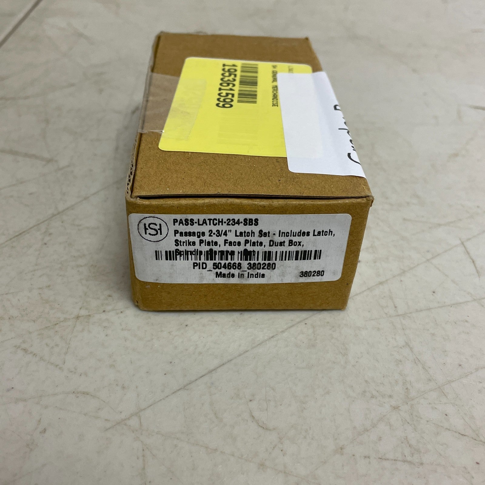 Signature Hardware Passage 2-3/4'' Latch Set - Satin Brass PASS-LATCH-234-SBS