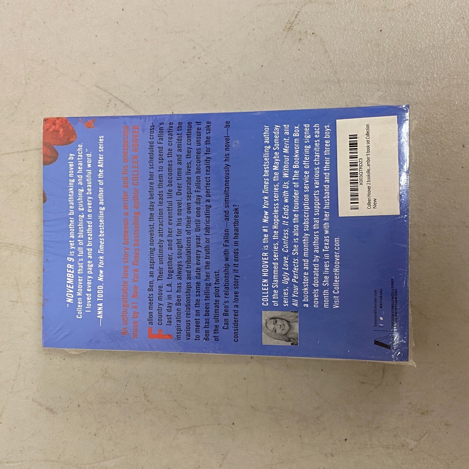 Colleen Hoover 2 Piece Superset Includes "Reminders of Him" + "November 9" Books