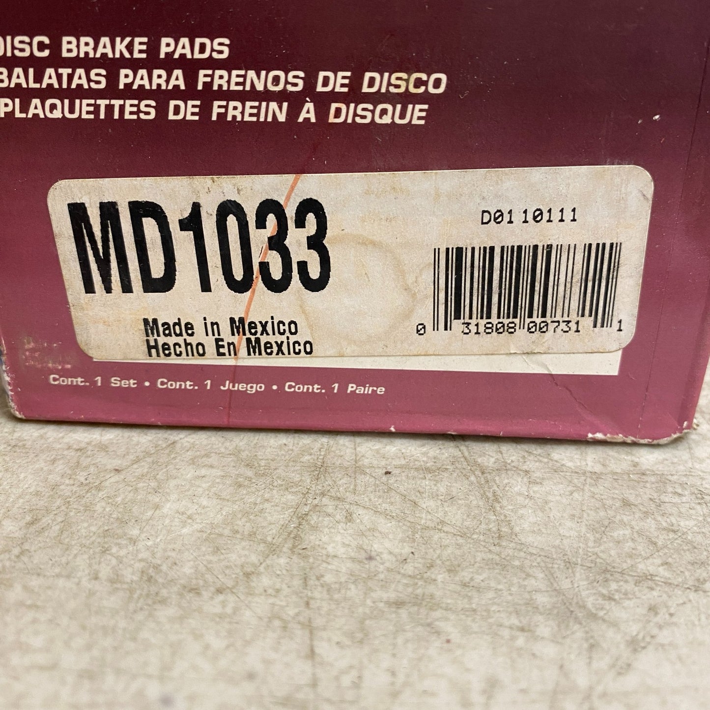Parts Master MD1033 Brake Pads Semi-Metallic Rear 2004-2012 Chevy Malibu