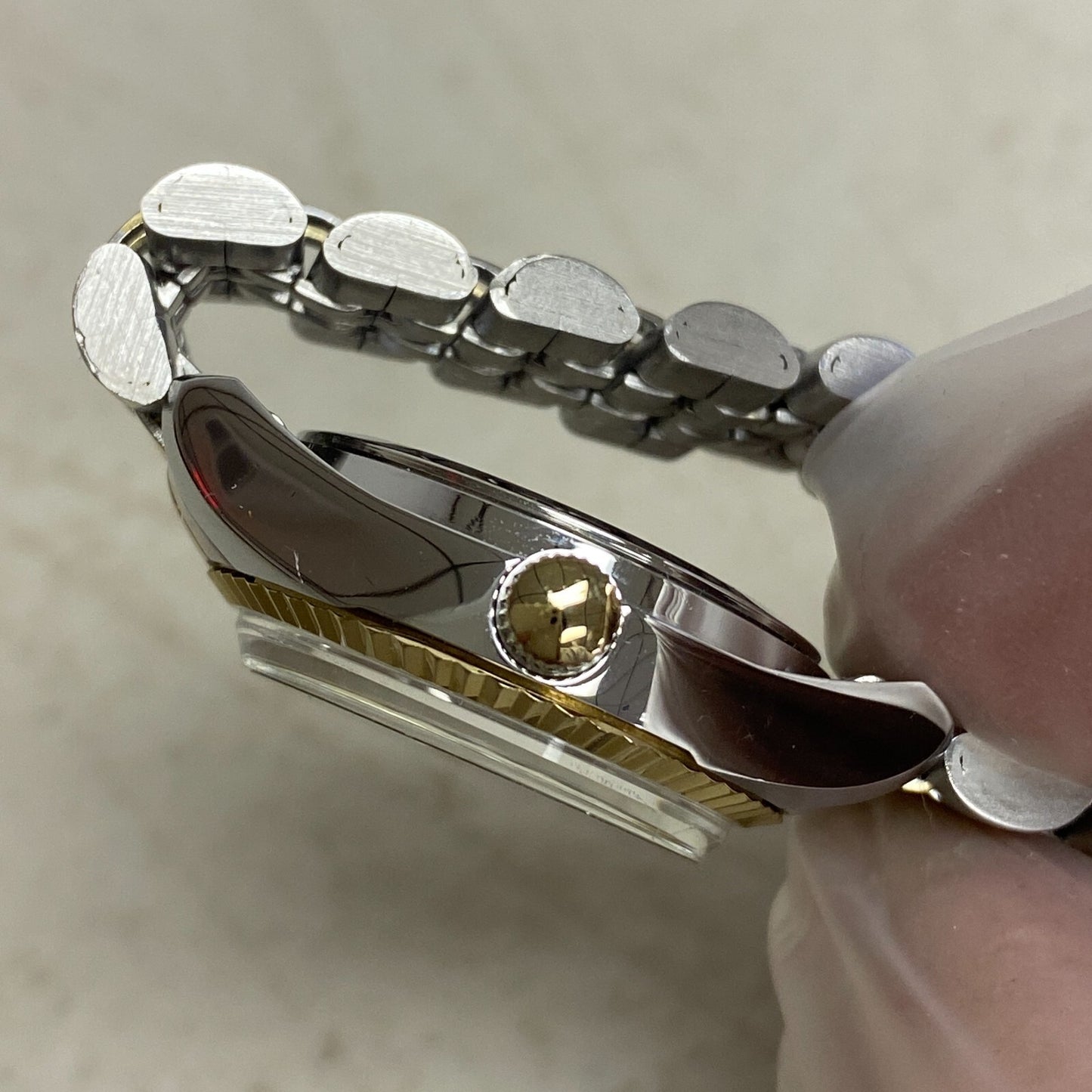 Armitron Women's Day/Date Crystal Accented Dial Metal Bracelet Watch, 75/2475TTB