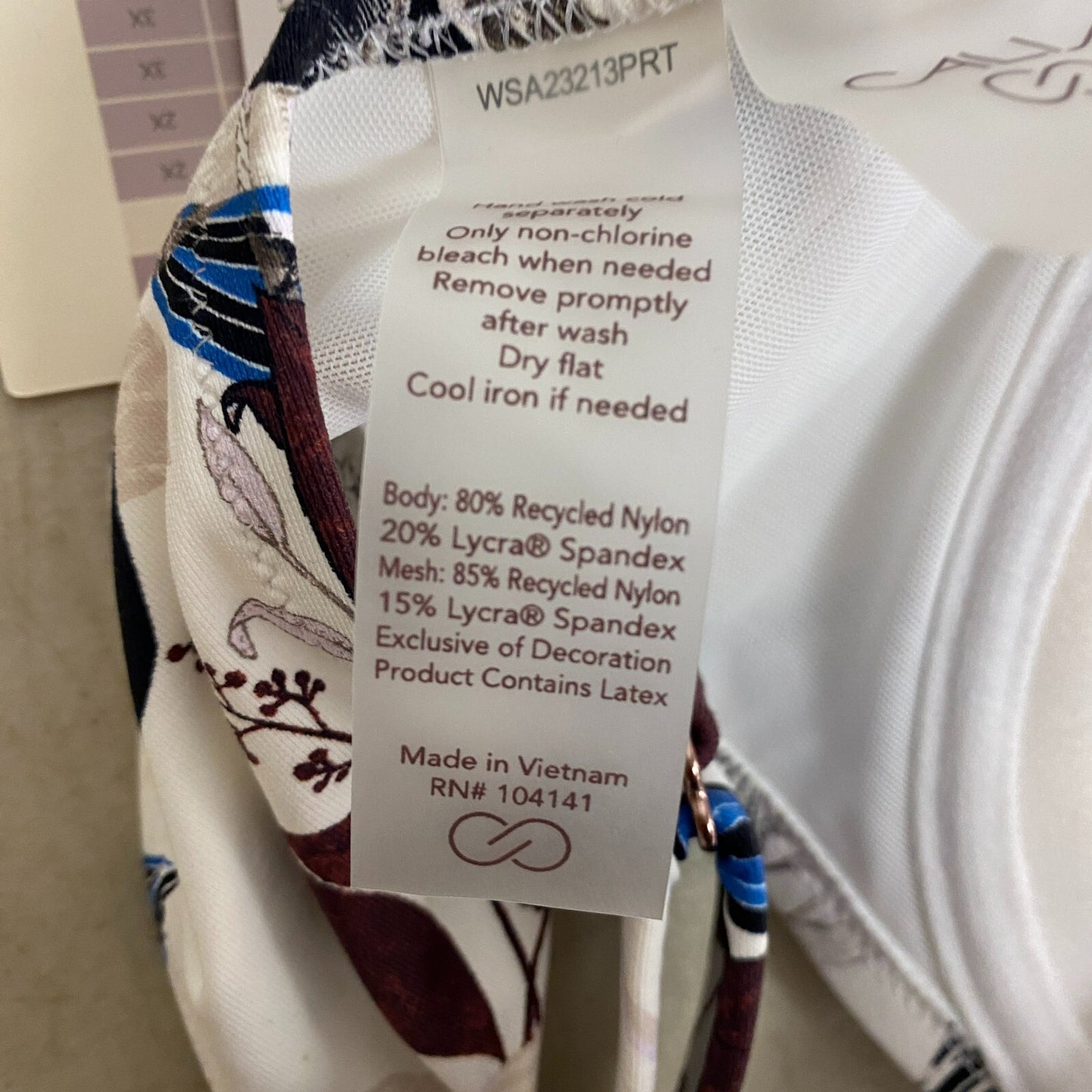 Calia Women's Underwire Bikini Top Island Botanical Multi WSA23213PRT