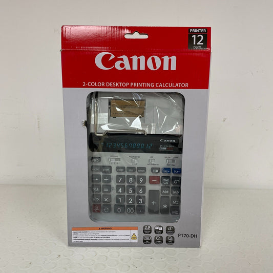 Canon P170-DH-3 2- Color Desktop Printing Calculator - New in Box