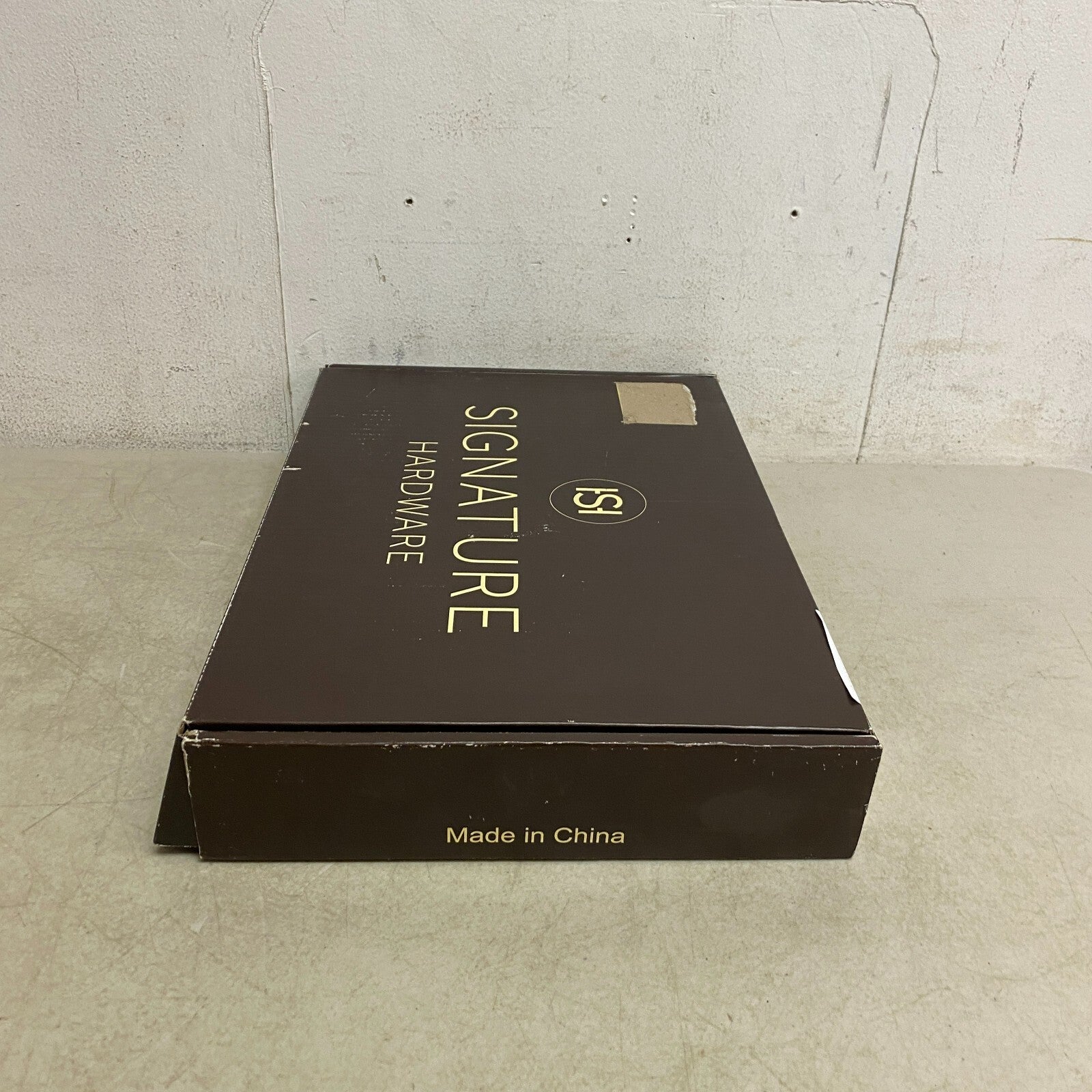 Signature Hardware Greyfield Widespread Bathroom Faucet - Aged Brass