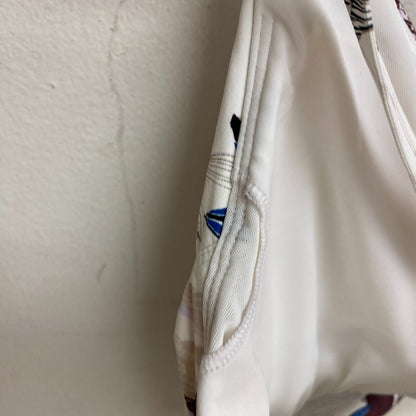 Calia Women's Strippy Bck Rch Bikini Top Island Botanical Multi WSA23223PRT