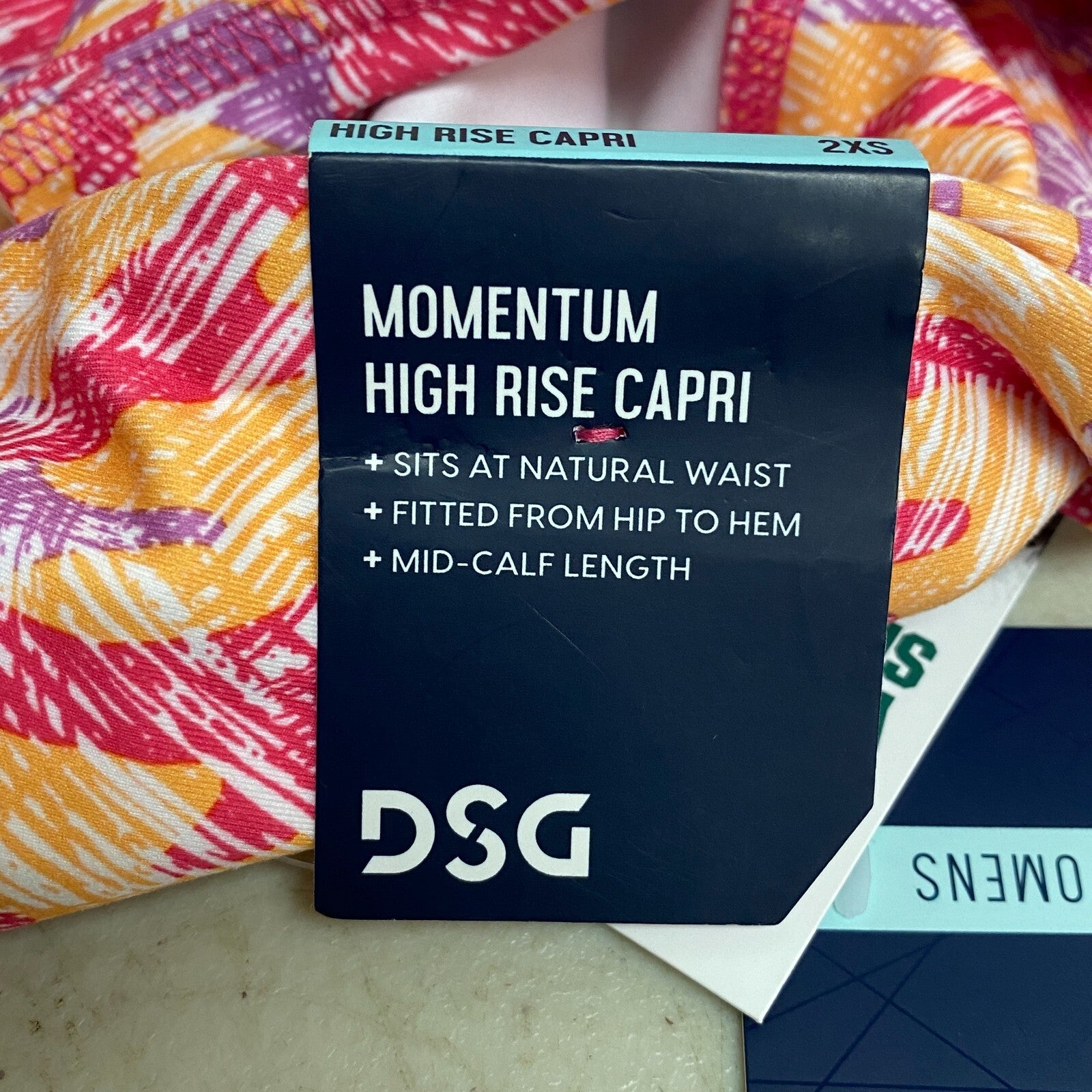 DSG Women's Momentum Capri Abstract Zebra Tangerine Multicolor DAW12304PRT