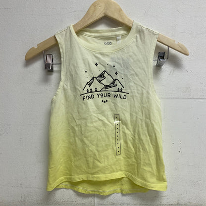 DSG Girls Everyday Relaxed BF Graphic Muscle Tank Lemon Twist Wild  DAG13124W