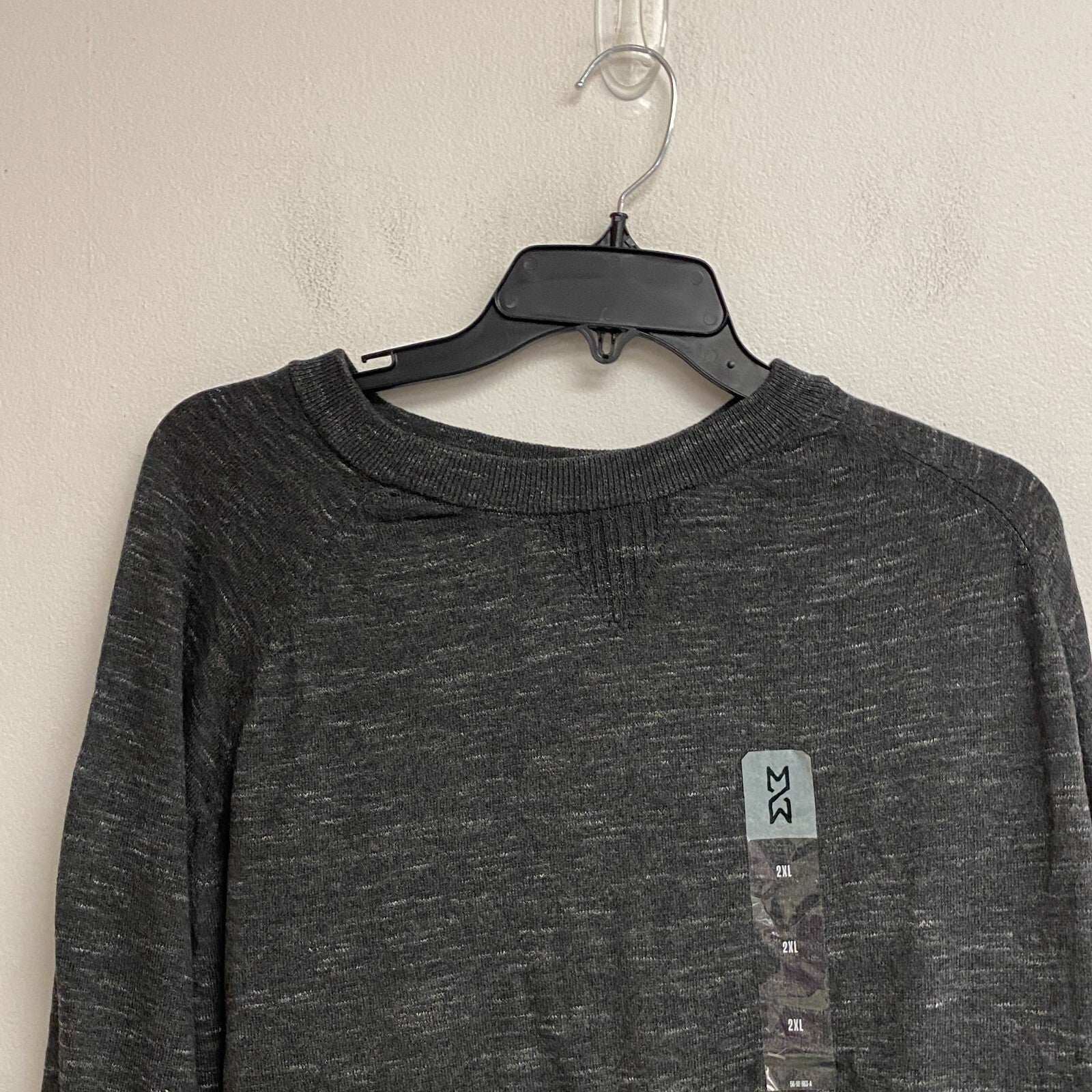 Mutual Weave Long Sleeve Crew Neck Sweater Size 2XL Color Dark Charcoal Heather