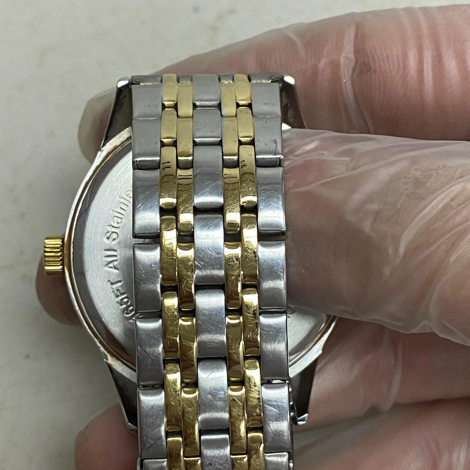 Armitron Women's Two Tone Time Day And Date Function Bracelet Watch, 20/5491TT