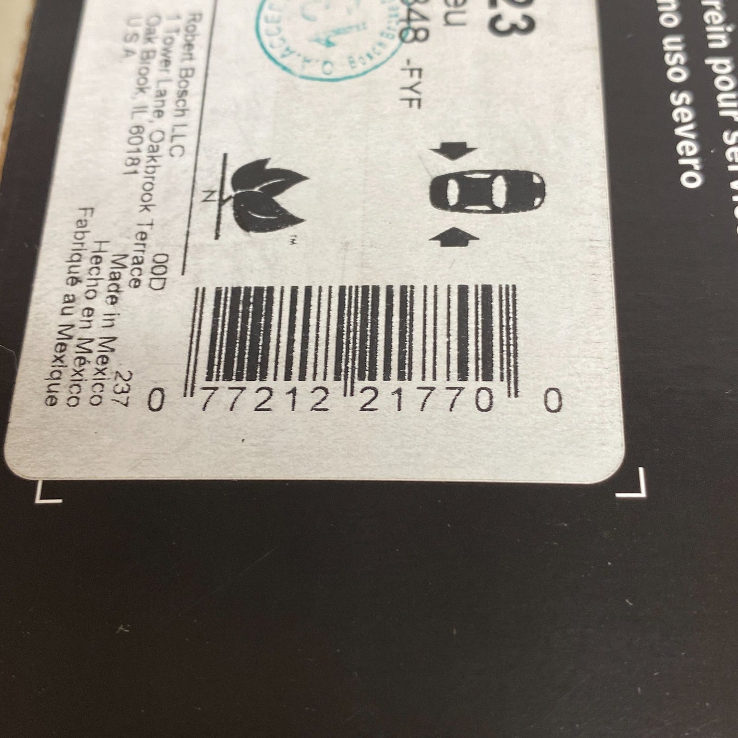 Bosch BSD1423 Severe Duty Rear Disc Brake Pad Set for Lexus Scion Toyota