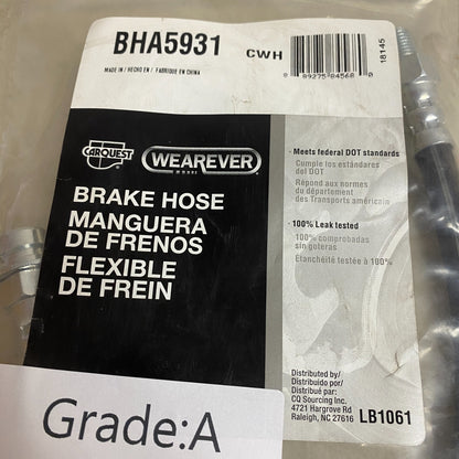 Carquest Brake Hydraulic Hose Rear Center 1959–1960 Cadillac Series 62 BHA5931