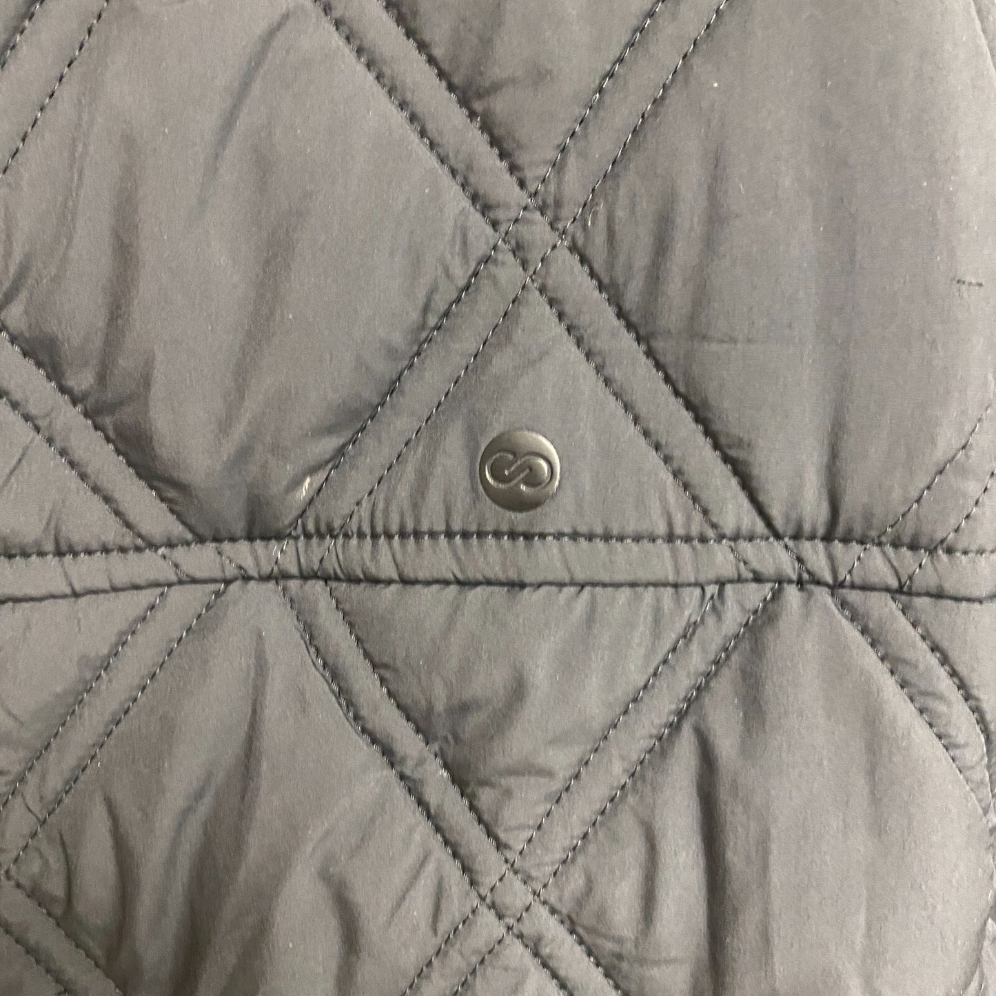 Calia Women's Outwear Quilted 1/2 Zip Pullover Jacket Pure Black WAX33055 New!