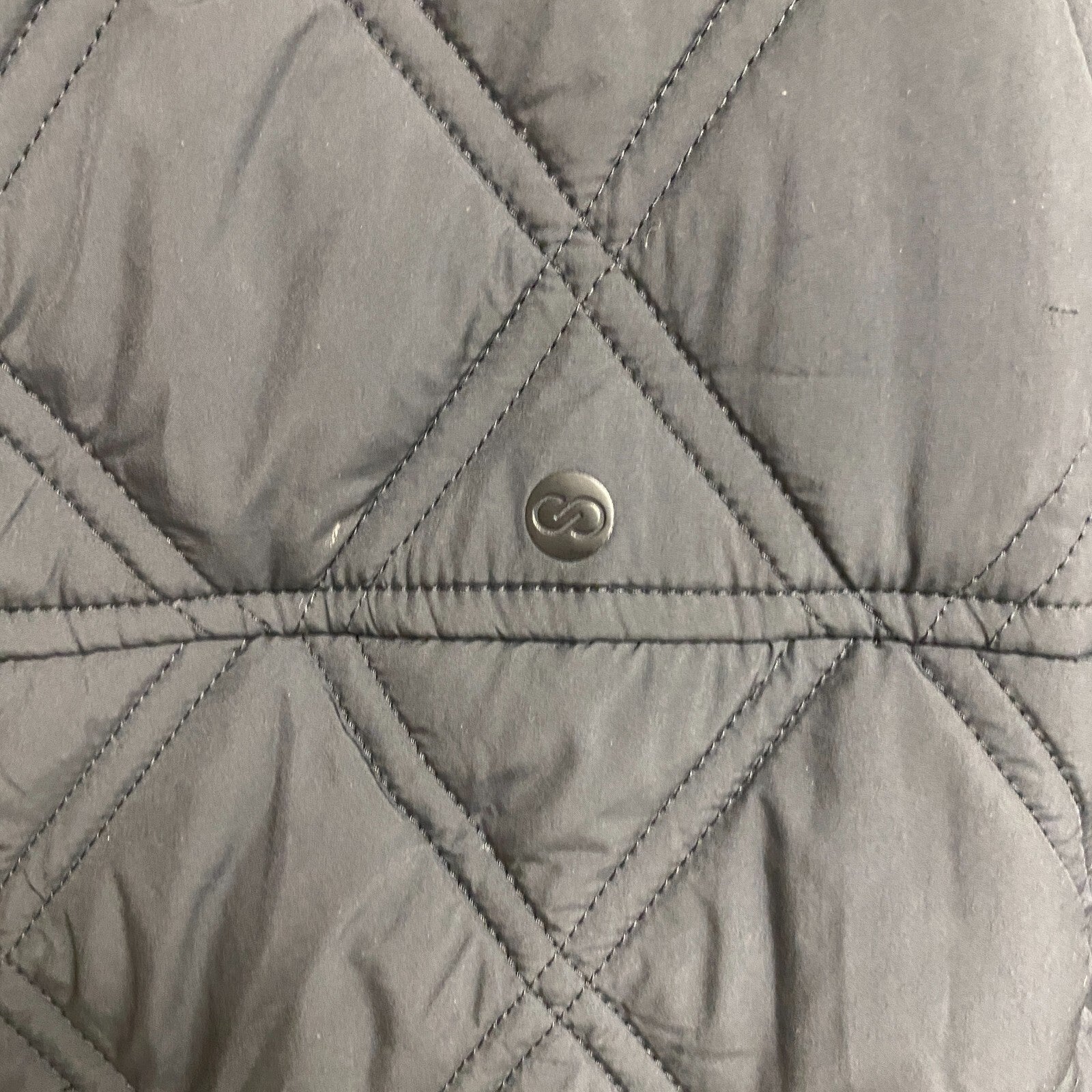 Calia Women's Outwear Quilted 1/2 Zip Pullover Jacket Pure Black WAX33055 New!