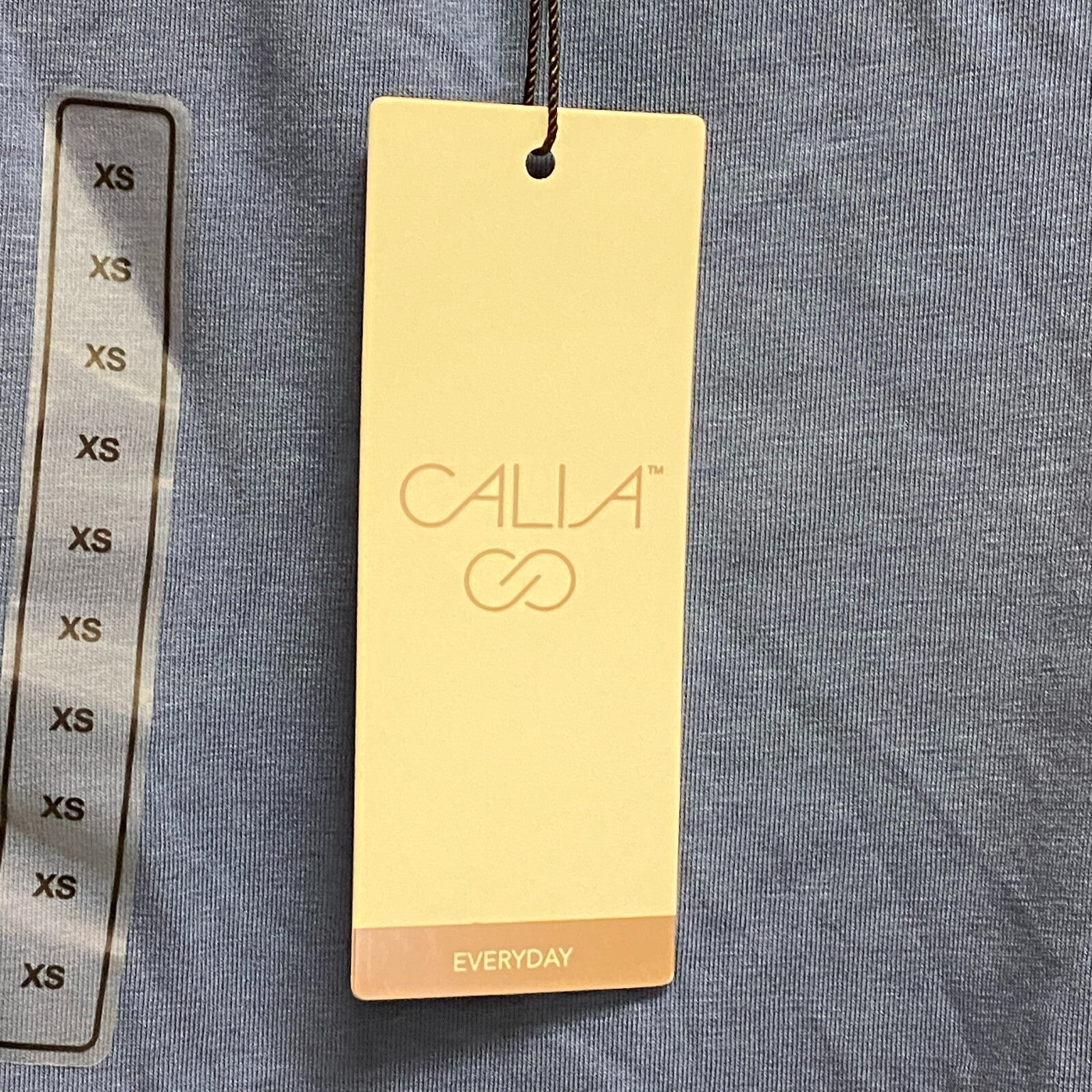 Calia Women Everday Relaxed Tee Blue Jean Short Sleeve Crew Neck WAX11251