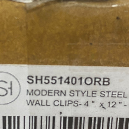 Signature Hardware Modern Steel Floor Register Oil‑Rubbed Bronze 4" x 12"