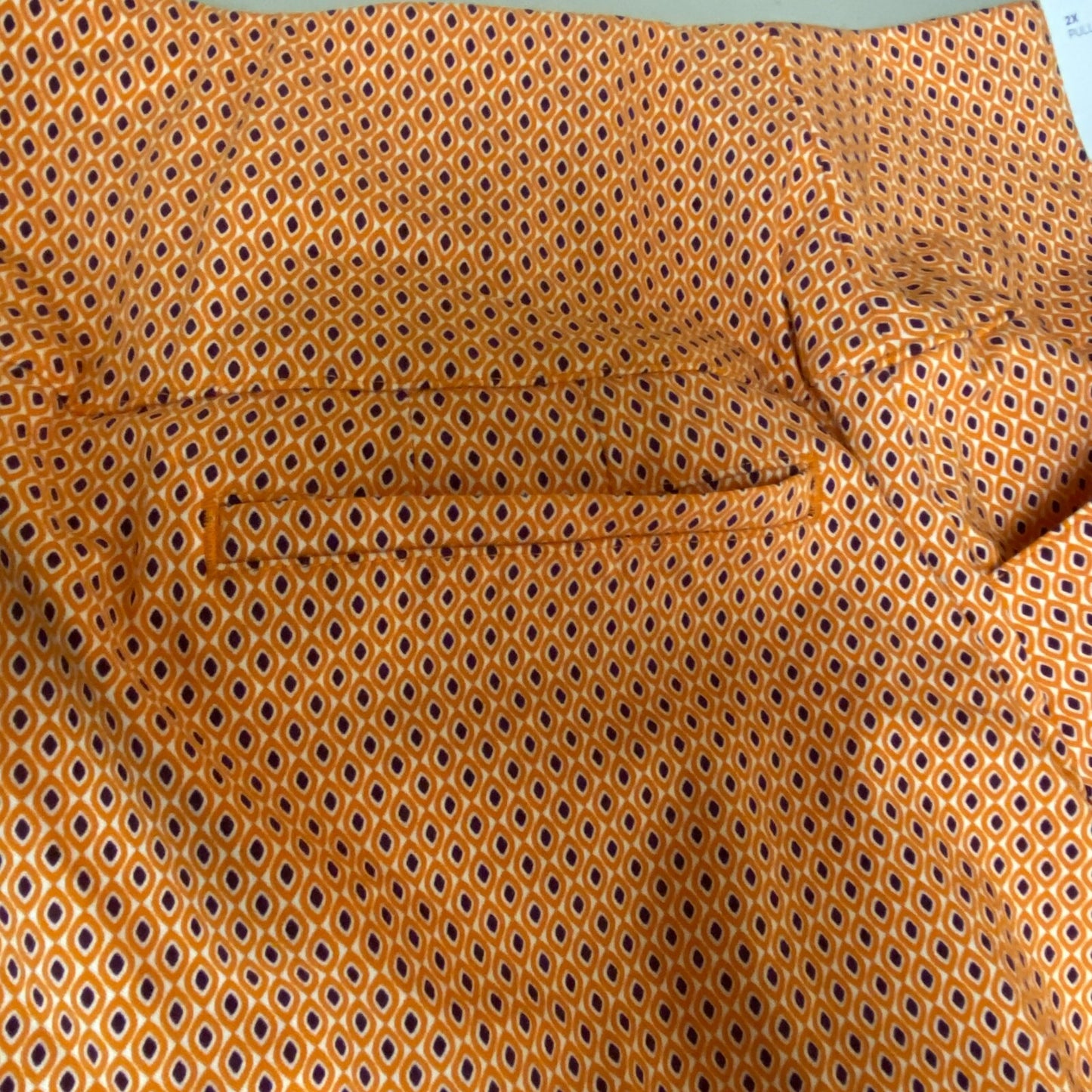 Calia Womens 17" Tummy Control Skort Navette Orange Solid WGH17430PS23